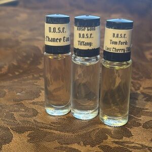 3 Roll-On Dram Bottles Tester Oils